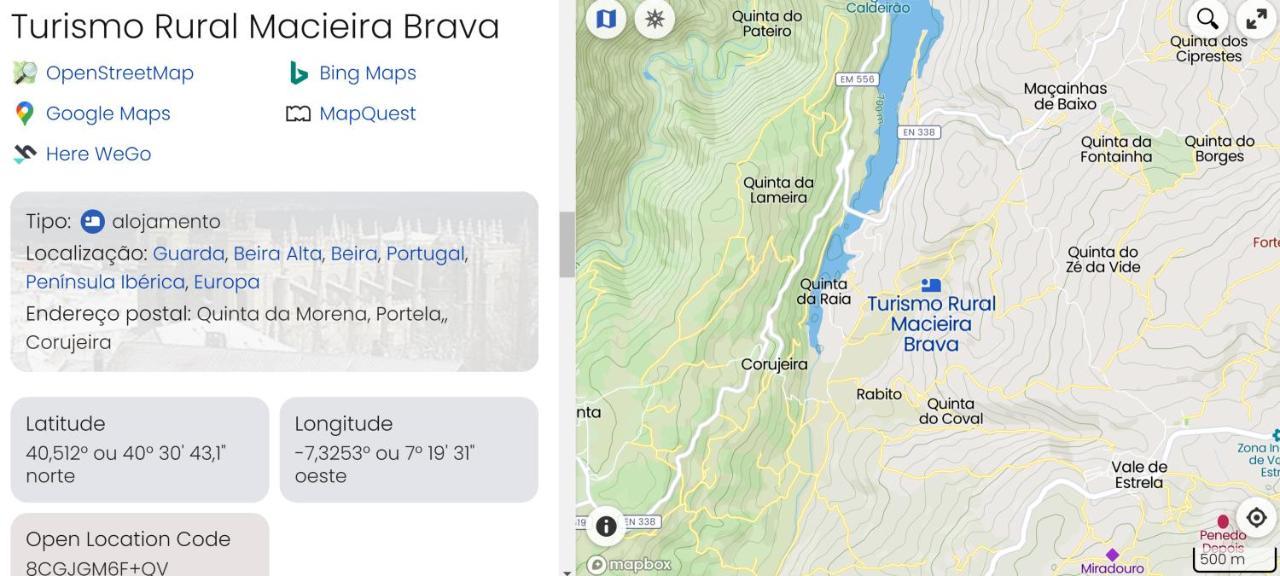 Turismo Rural Macieira Brava Guarda Eksteriør billede